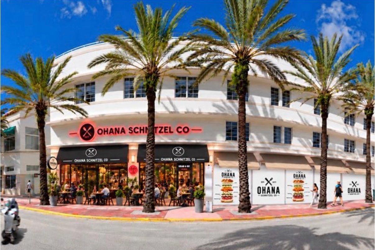 OHANA Schnitzel Co storefront in Miami Beach